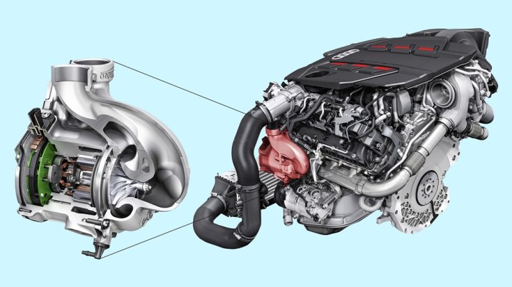 Audi MHEV V6 TDI elektromos kompresszor
