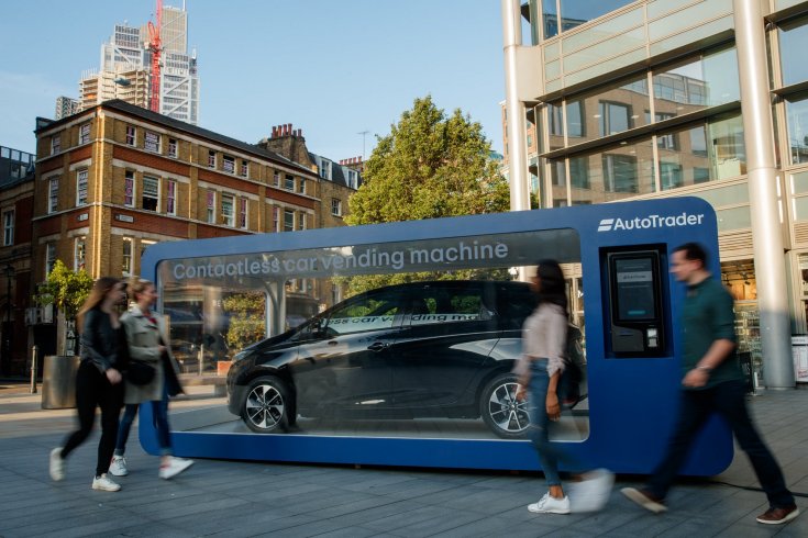 Renault Zoét áruló autóautomata Londonban