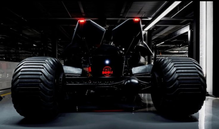 Batmobile hátulról fotózva