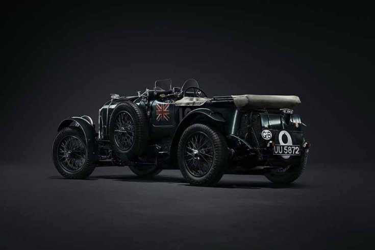 Bentley Blower versenyautó hátulról