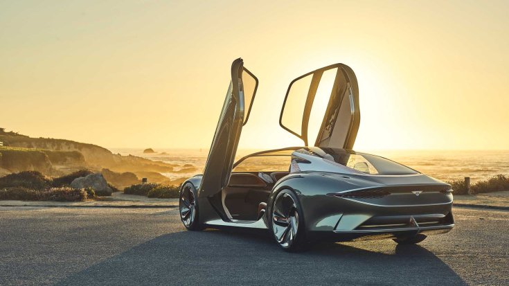 Bentley EXP 100 GT koncepcióautó hátulról