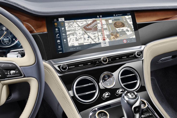 Bentley forgó központi kijelző