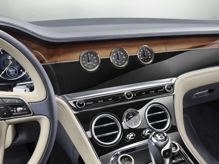 Bentley forgó központi kijelző