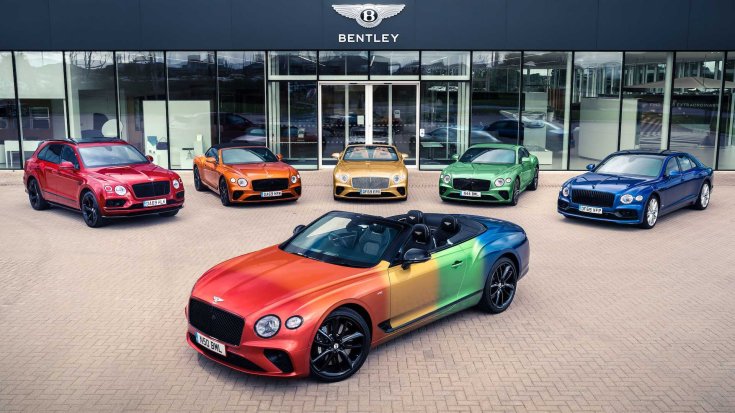 Bentley szivárványszínű