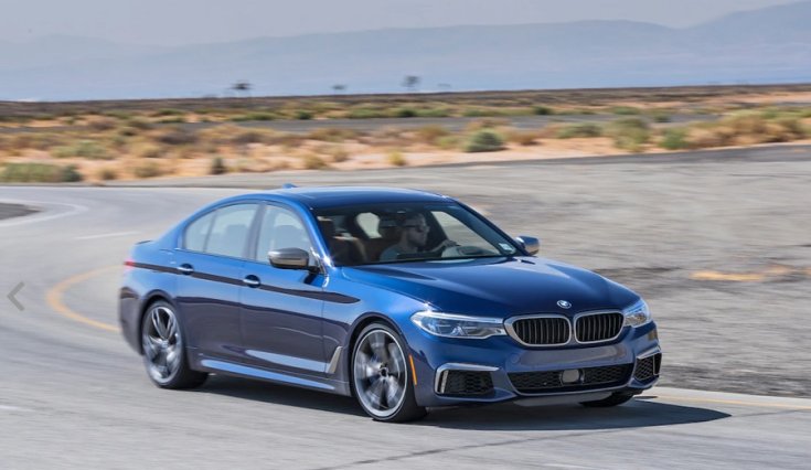 BMW 5-ös sorozat kék színben