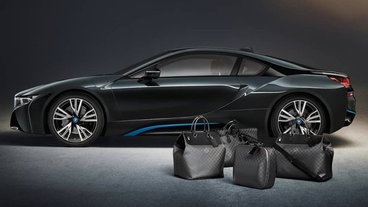 BMW i8 Luis Vuitton bőrönd szett