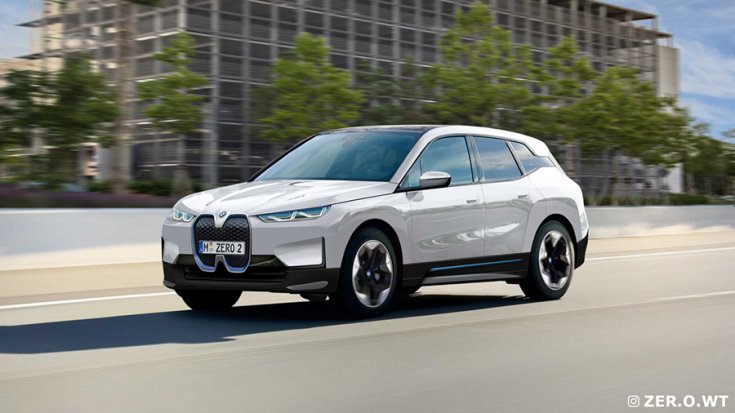 A BMW iNext gyártásba kerülő változata elölről fotózva