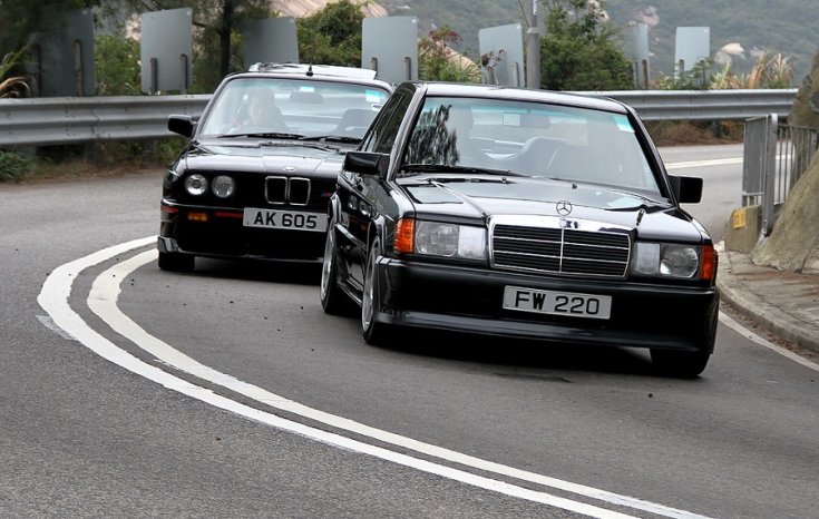 Mercedes 190E 2.3-16 és BMW M3 E30