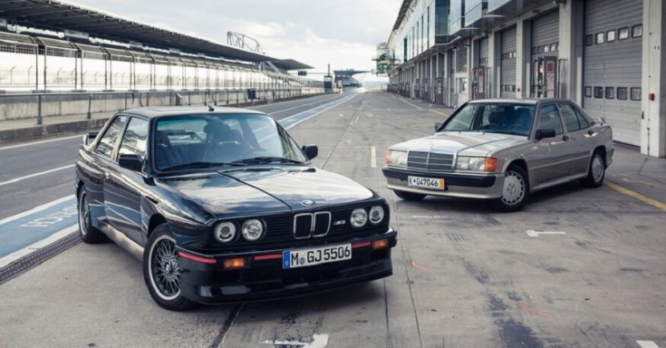 Mercedes 190E 2.3-16 és BMW M3 E30