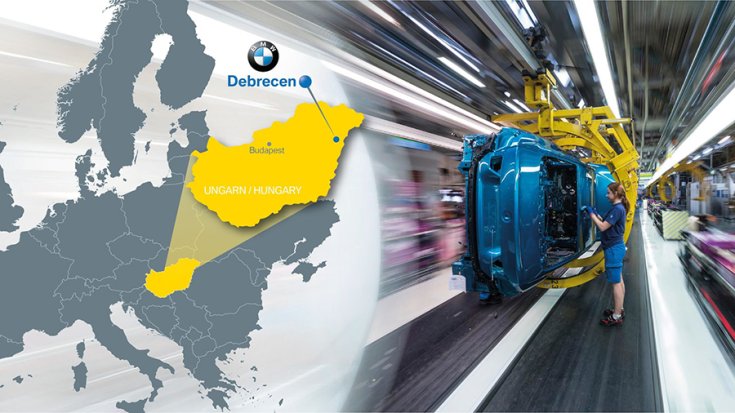 BMW gyártási folyamat és térkép a Magyarországon lévő jövőbeli üzemhez