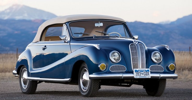 BMW 501 kabrió, elölnézet