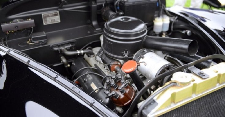 BMW 501 motor, felülnézet