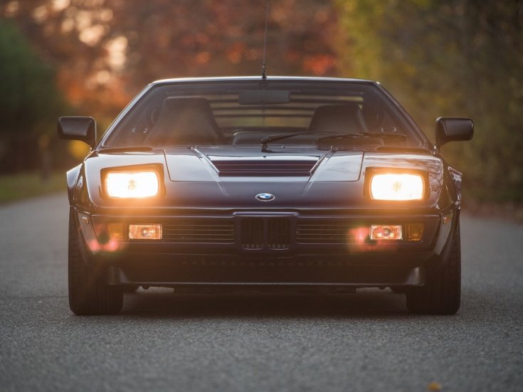 1978 1981 BMW M1, sötétkék, fekete, elölről