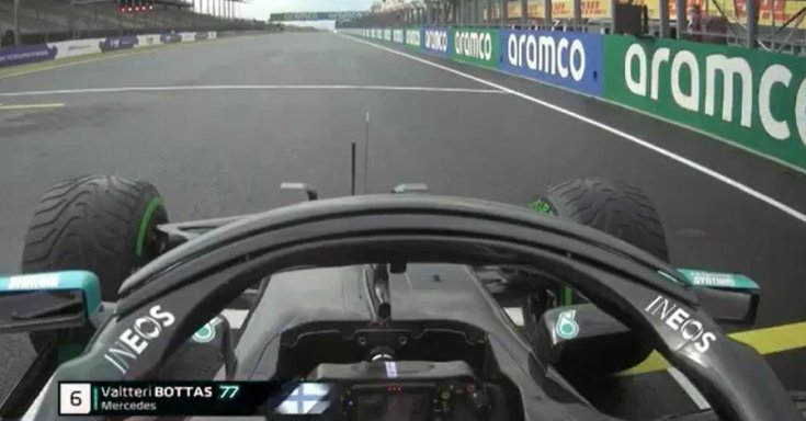 Bottas rajtja a Hungaroringen, belsőkamerás felvétel