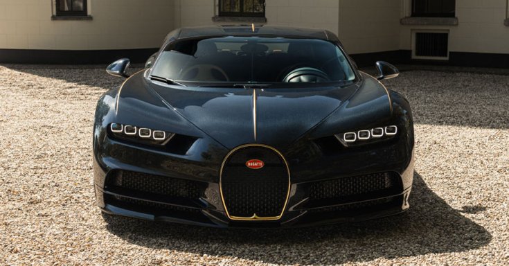 Bugatti Chiron L'Ebe szemből