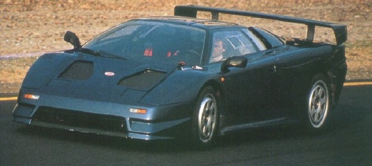 Bugatti EB110-es prototípus a Marcello Gandini által tervezett karosszériával