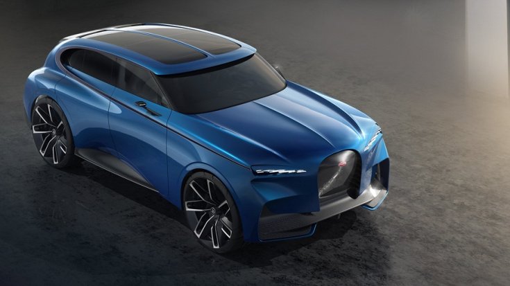 Bugatti SUV tervrajza