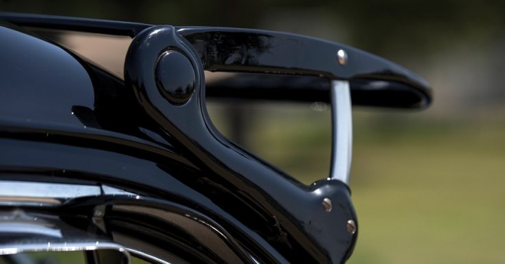 1942 Buick Roadmaster, fekete, RM Sotheby’s, simléder, fekete, oldalnézet, jobbról