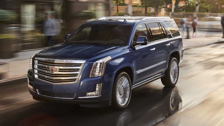 Egy Cadillac Escalade elölről