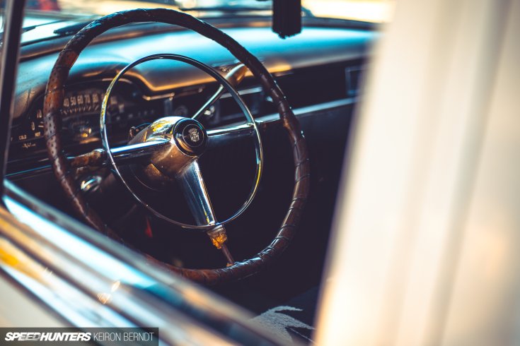 1950 Cadillac Series 52 Sedan bőrhuzatos kormánykerék