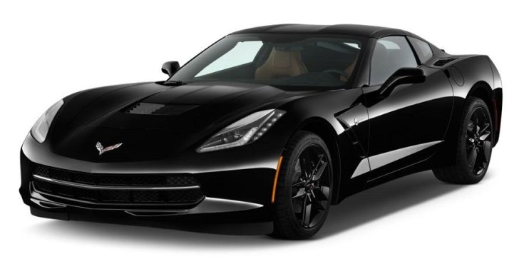 fekete Chevrolet Corvette C7 2019