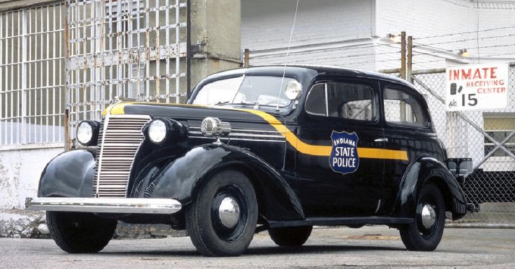 1938 Chevrolet Master Deluxe, fekete, oldalnézet, jobbról