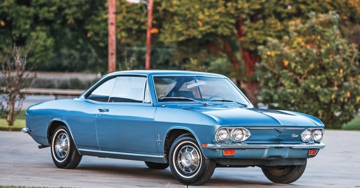Chevrolet Corvair kupé, oldalnézet