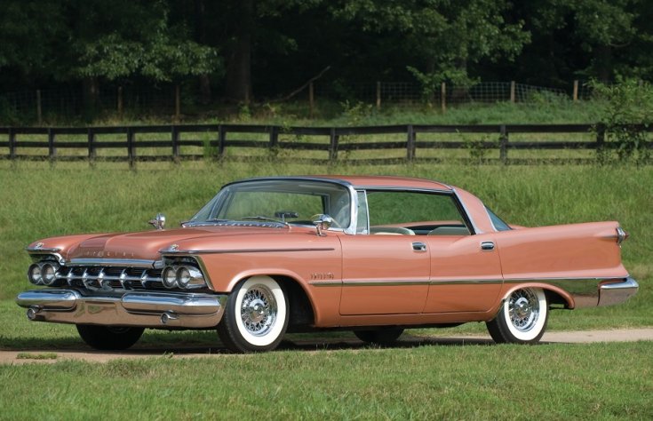 1959 Chrysler Imperial Crown, amerikai limuzin, oldtimer, veterán, retrovasak, szedán, oldalnézet, jobbról