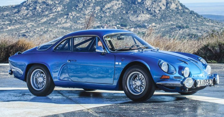 Renault Alpine A610, kék, oldalnézet, balról