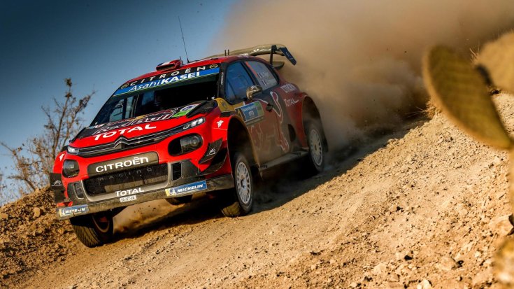 Citroen C4 WRC futómű mozgása