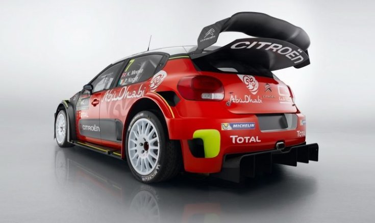 Citroen WRC hátulról