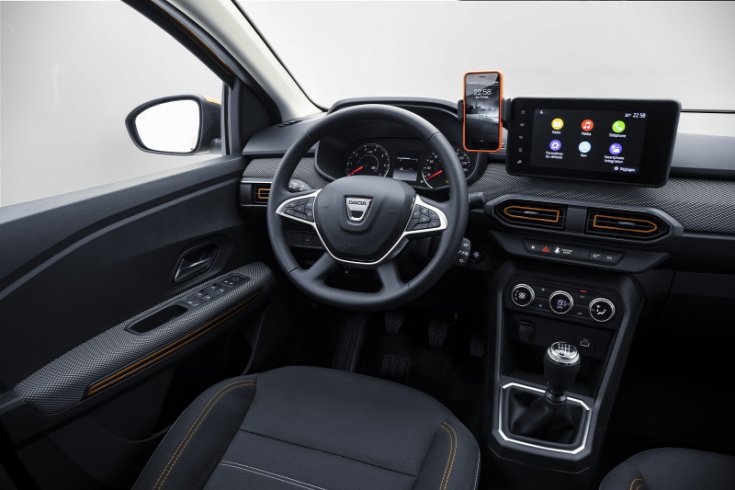 Új Dacia Sandero modell belső tere