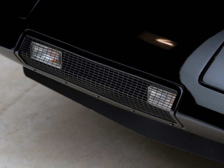 1969 Dodge Charger Daytona, fekete, orr rész, elölnézet, felülről, ráközelítve