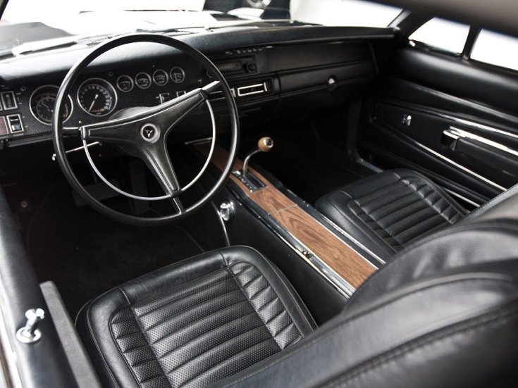 1969 Dodge Charger Daytona, műszerfal, elölnézet, oldalnézet, balról