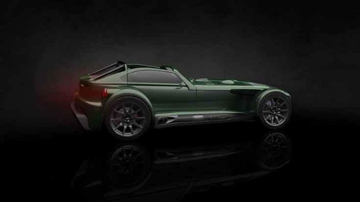 A Donkervoort D8 GTO-JD70 hátulról fotózva