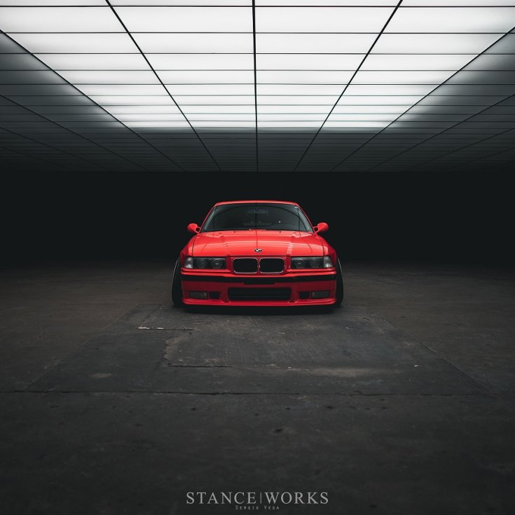 BMW E36 M3 tuning szemből