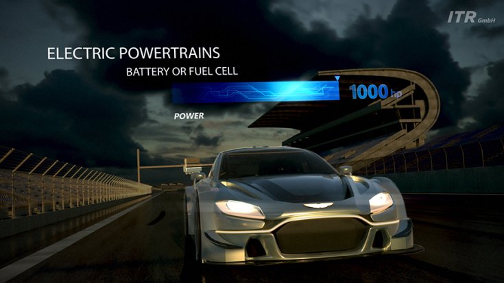 Az Aston Martin elektromos koncepciója szemből