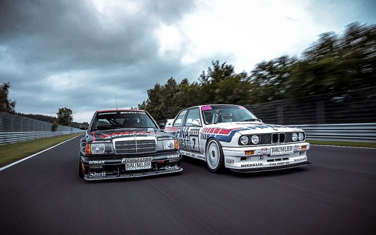 Mercedes 190E 2.3-16 és BMW M3 E30 DTM