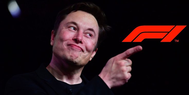 Elon Musk sanda vigyorral mutat az F1 hivatalos logójára – montázs