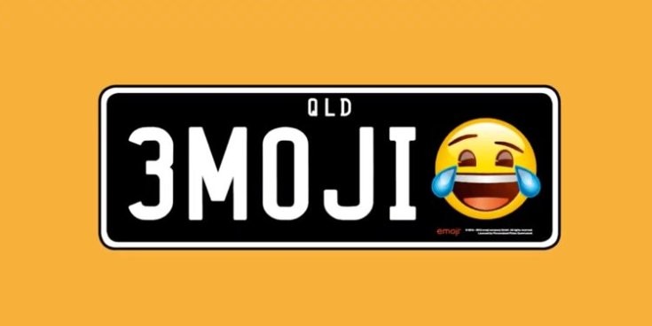 Queenslandben a két szám és három betű kombinációja mellé egy emoji is kérhető