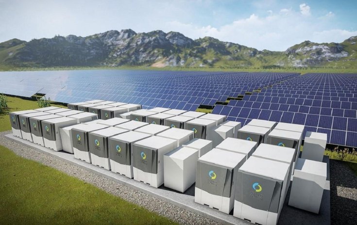 akkumulátoros energiatároló rendszer napelemfarmra kötve