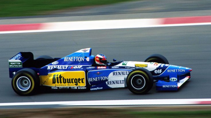 A Benetton autója az 1995-ös Európa Nagydíjon