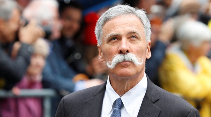 Chase Carey, F1 vezérigazgató egy rendezvényen szemből