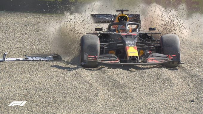 Verstappen a kavicságyban