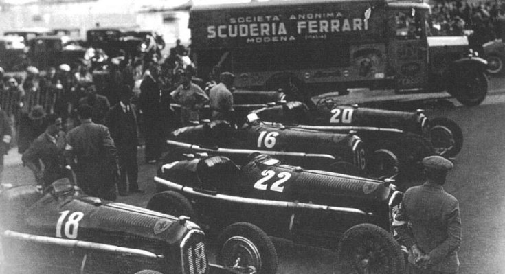 A Scuderia Ferrari csapata az 1930-as években