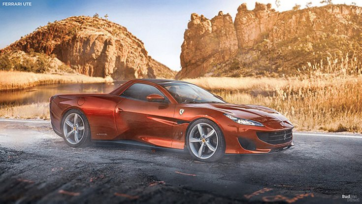A Ferrari Portofino alapjain nyugvó kisteherautó