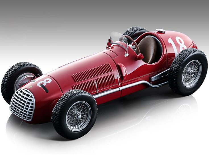 Ferrari 125, a régi festés az első Ferrari F1-es autón, féloldalról