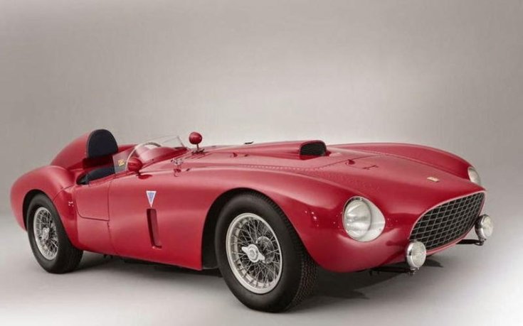 1954-es Ferrari 375-Plus Spider Competizione, féloldalról