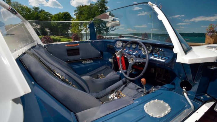 1965-ös Ford GT versenyautó prototípusa belülről