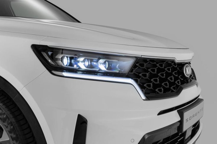 Az új Kia Sorento orr része
